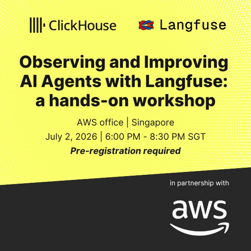 Cover Image for Observing and Improving AI Agents with Langfuse: a hands-on workshop