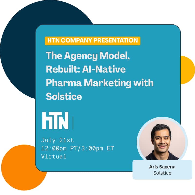 Cover Image for The Agency Model, Rebuilt: Solstice CEO Aris Saxena on AI-Native Pharma Marketing