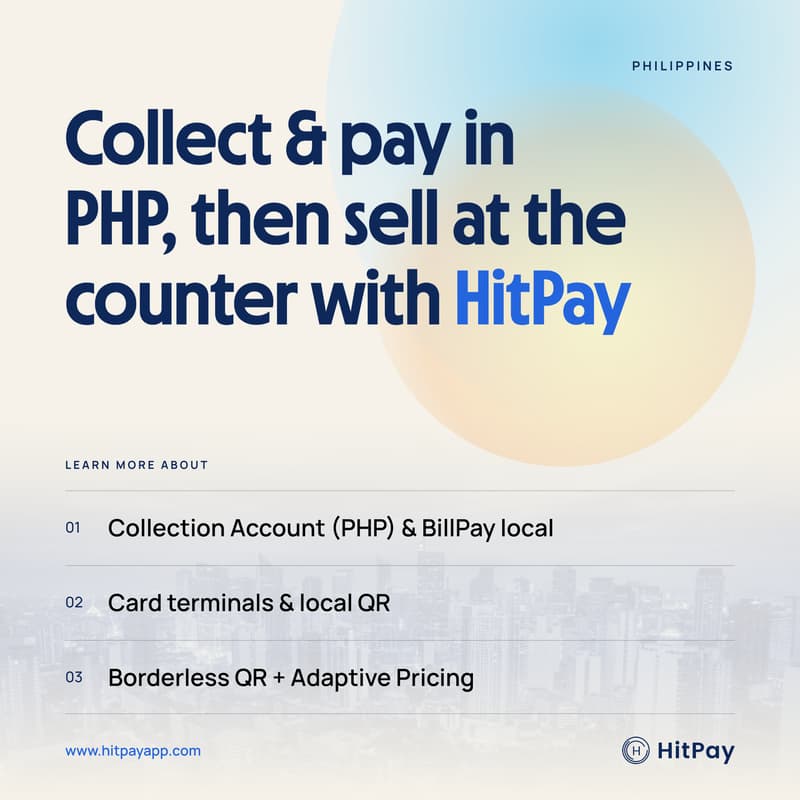 Cover Image for Collect & pay in PHP — then sell at the counter with HitPay (Webinar)