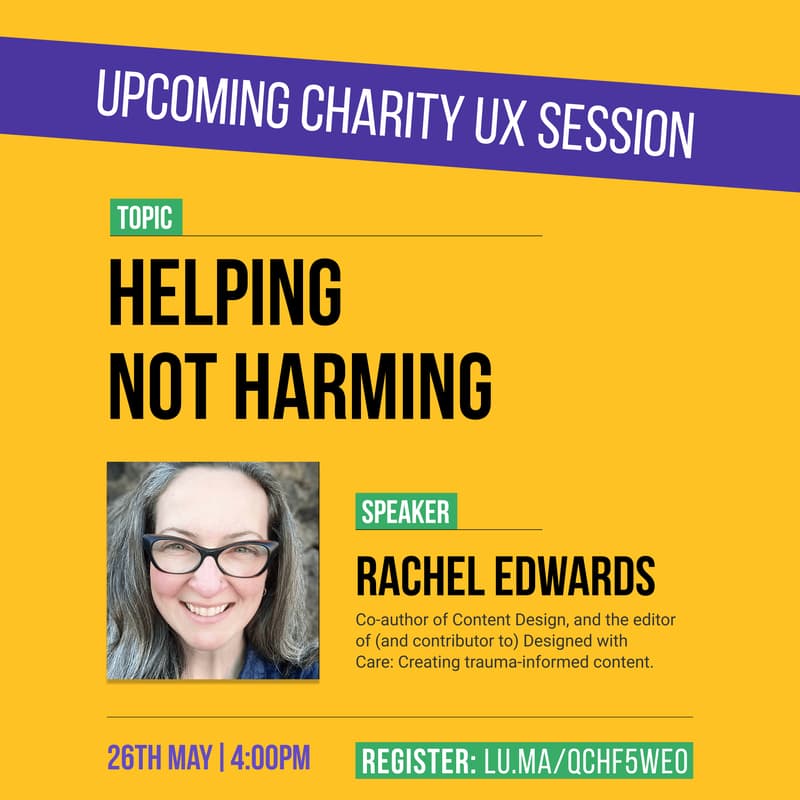 Cover Image for Helping not harming with Rachel Edwards