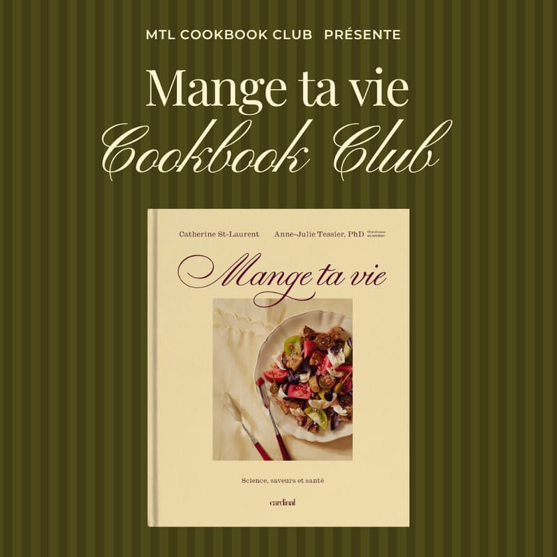 Cover Image for Mange ta vie Cookbook Club