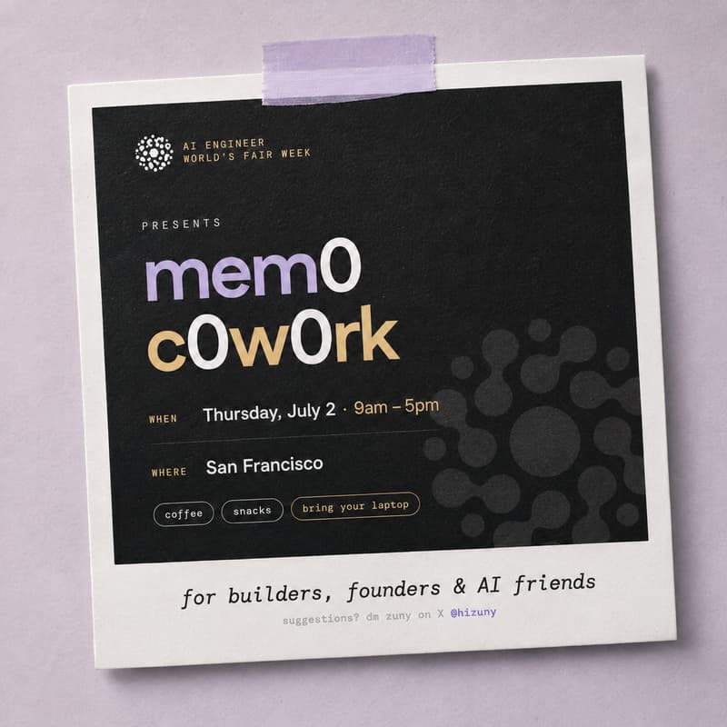 Cover Image for Mem0 Build Room: Coworking Near AI Engineer World’s Fair