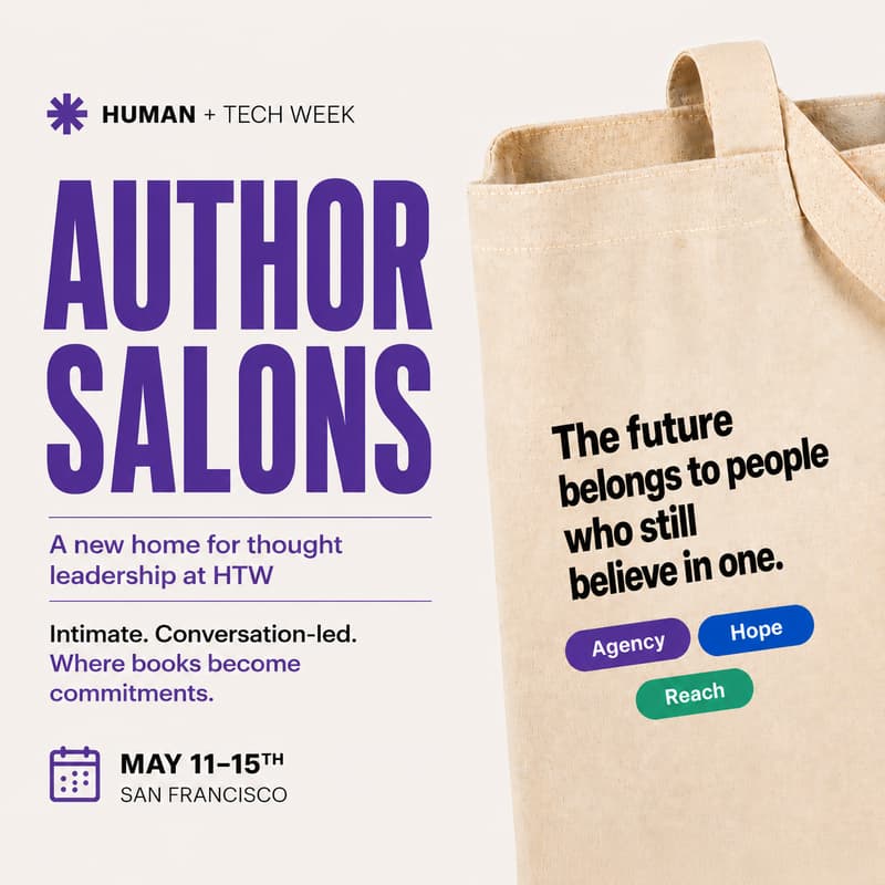 Cover Image for Human+Tech Week AUTHOR SALON SERIES