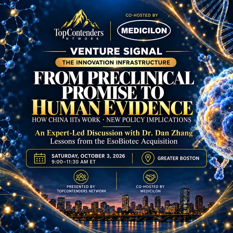 Cover Image for Venture Signal: The Innovation Infrastructure -- From Preclinical Promise to Human Evidence