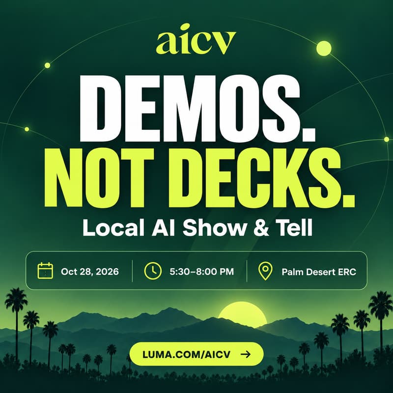 Cover Image for Demos. Not Decks. AI Everywhere.