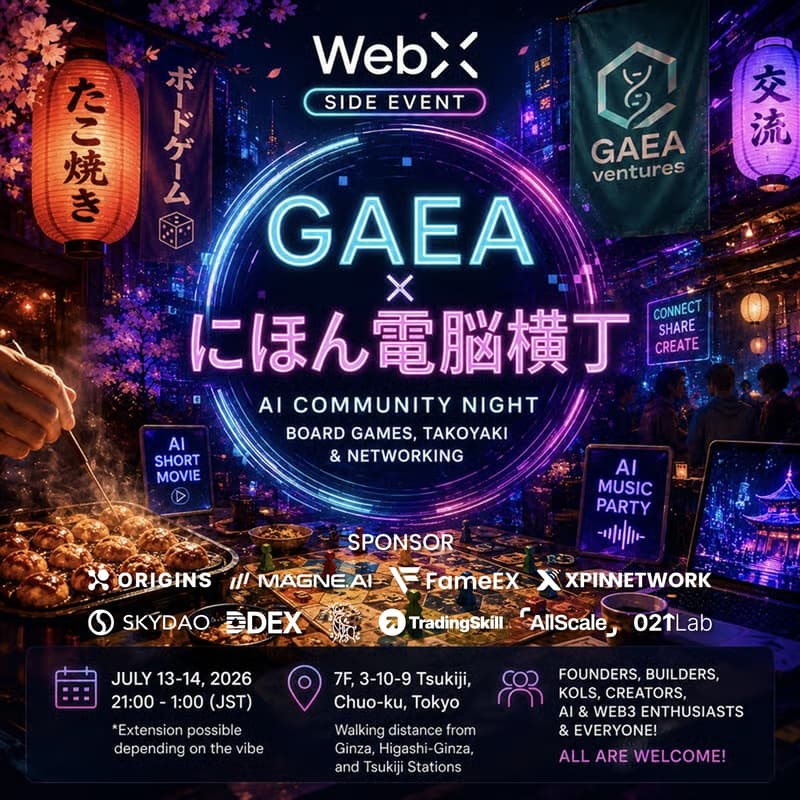 Cover Image for 🎲 WebX Side Event – AI Community Night: Board Games, Takoyaki & Networking