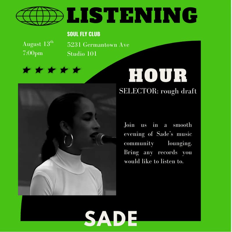 Cover Image for Sade Listening Hour