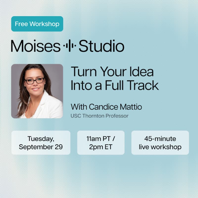 Cover Image for From Idea to Full Track: An Open Workshop Featuring Moises Studio