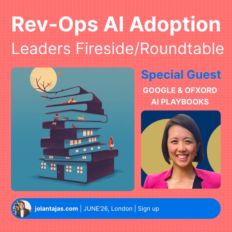 Cover Image for Rev-Ops AI Adoption Roundtable for Leaders + Special Guest Tom Newbould: How to go from £1bn to £13bn+ with a Small Team!