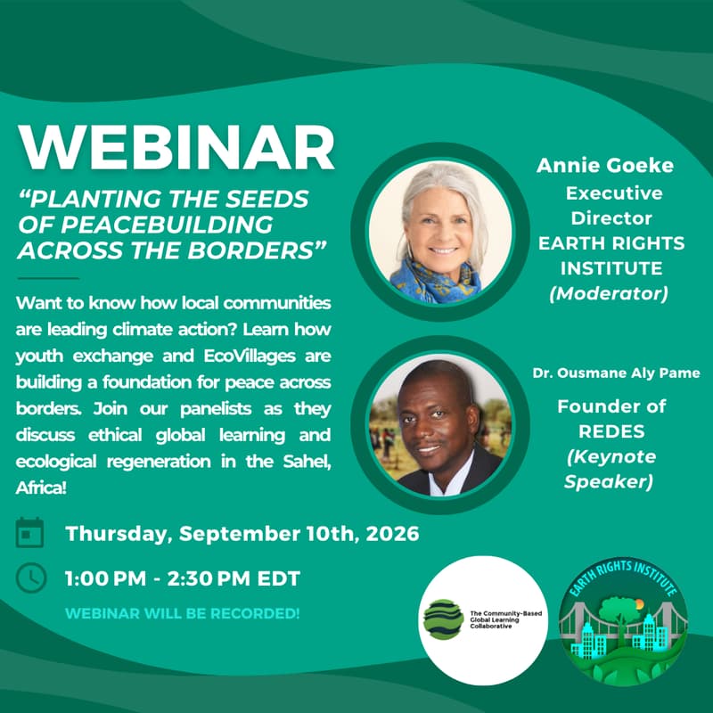 Cover Image for Webinar: "Planting the seeds of peacebuilding across the borders"