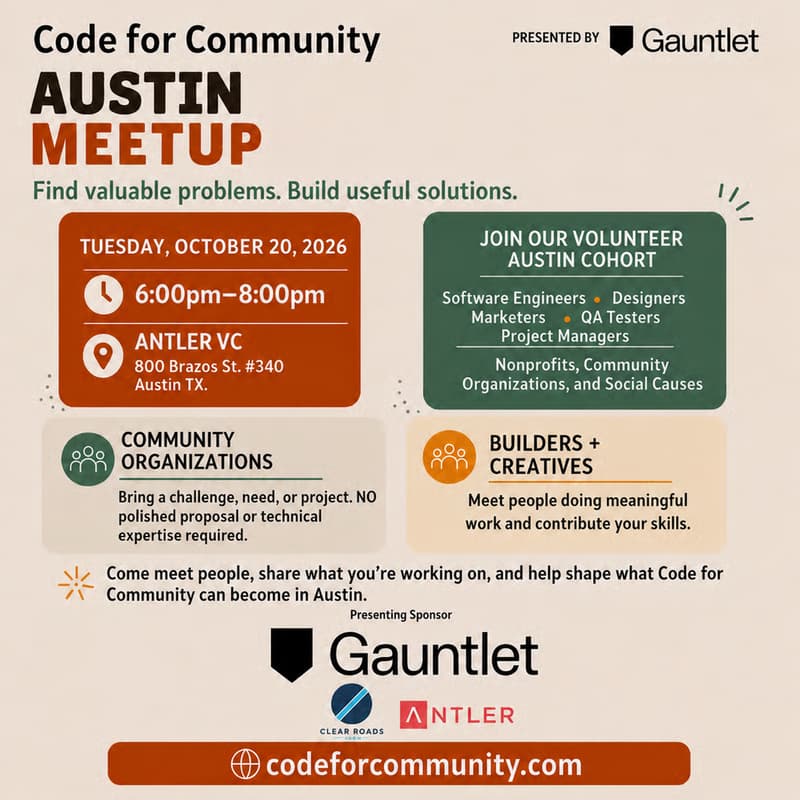 Cover Image for Code For Community - Austin