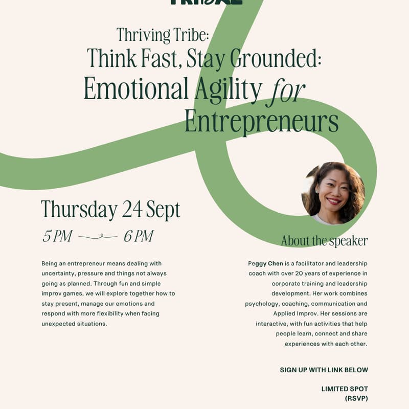 Cover Image for Thriving Tribe: Think Fast, Stay Grounded - Emotional Agility for Entrepreneurs