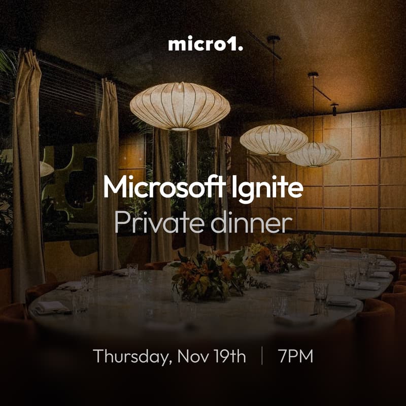 Cover Image for Microsoft Ignite Private Dinner