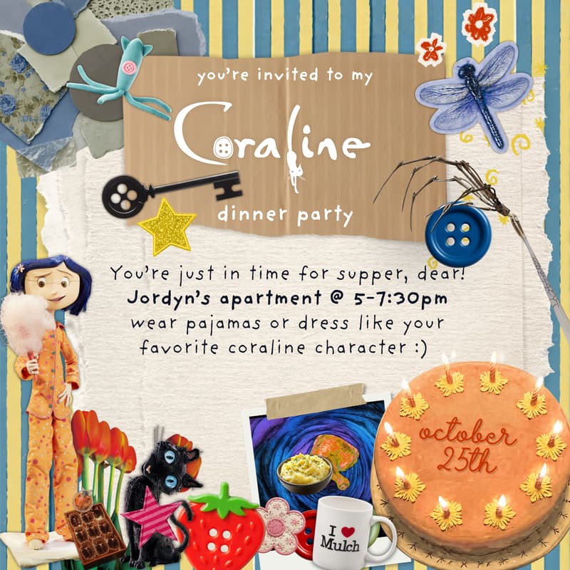 Cover Image for the pink palace supper club 🪡🎀 Coraline dinner party