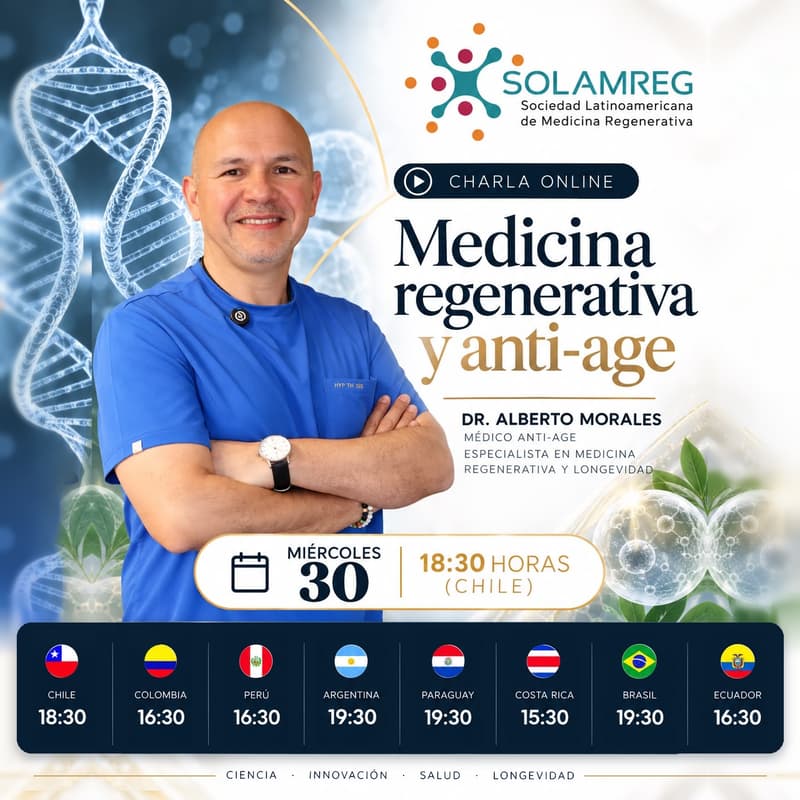 Cover Image for Charla Online: Medicina Regenerativa y anti-age