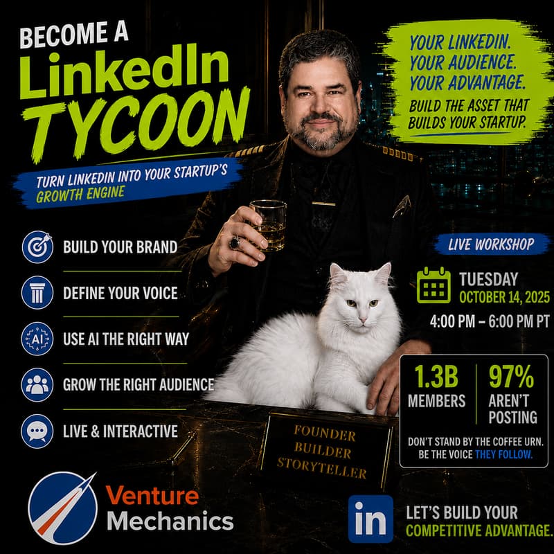 Cover Image for Becoming a LinkedIn Tycoon: Building Your Founder Brand and Your Startup's at the Same Time