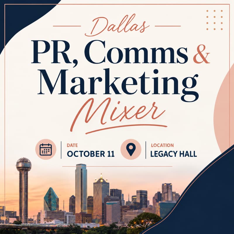 Cover Image for Dallas PR, Comms & Marketing Mixer
