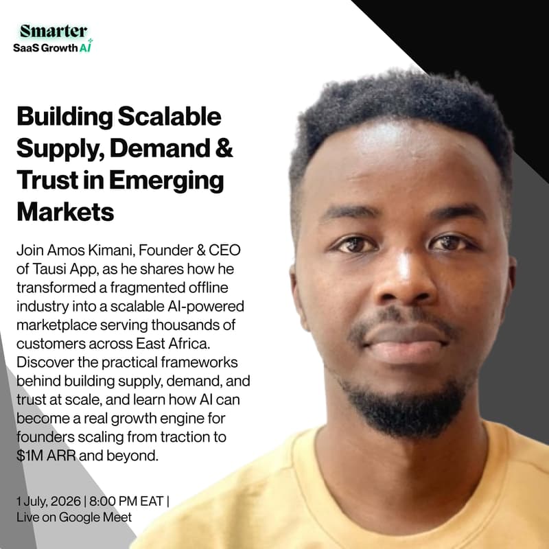 Cover Image for From Offline Chaos to AI-Powered Marketplace: Building Scalable Supply, Demand & Trust in Emerging Markets