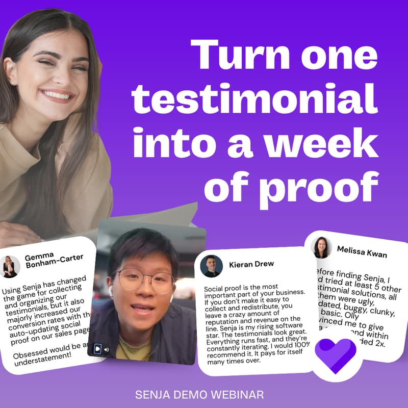 Cover Image for Turn one testimonial into a week of proof