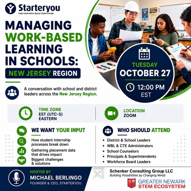 Cover Image for Managing Work-Based Learning in Schools: New Jersey District Leaders Group