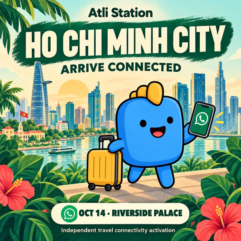 Cover Image for Atli Station Ho Chi Minh City: Arrive Connected 🇻🇳 | Vietnam Innovation Summit Week