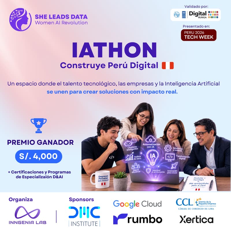 Cover Image for 🚀 IAthon Construye Perú Digital 2026... Talento Tech y Pymes en acción 💪