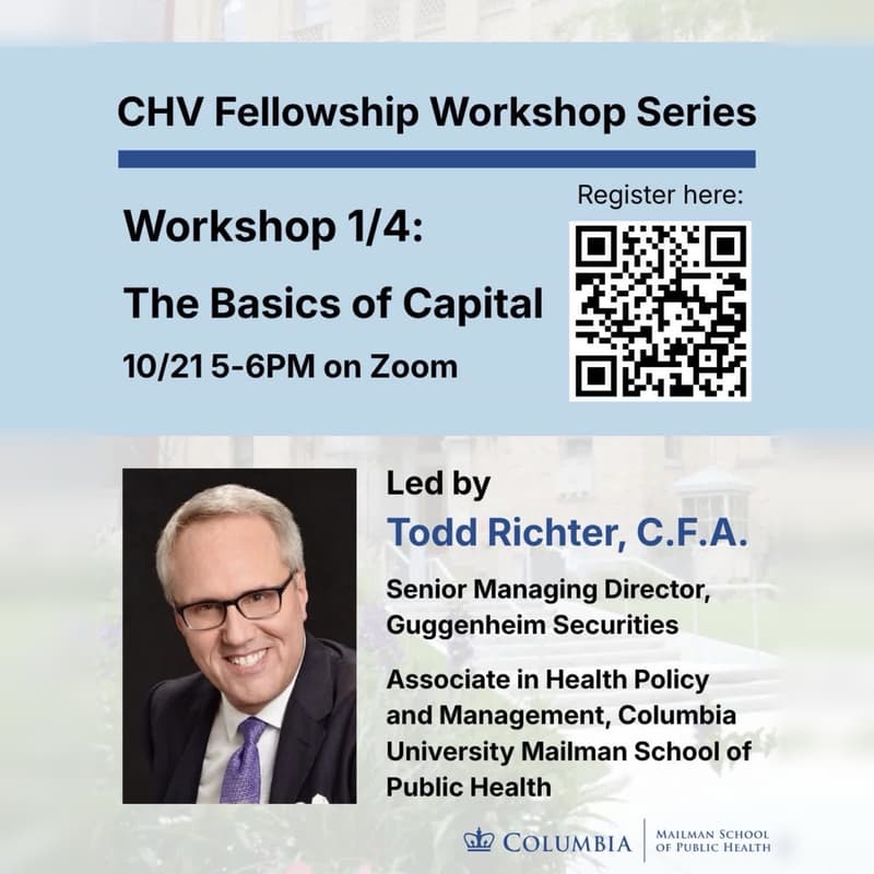 Cover Image for CHV Fellowship Workshop 1: The Basics Of Capital