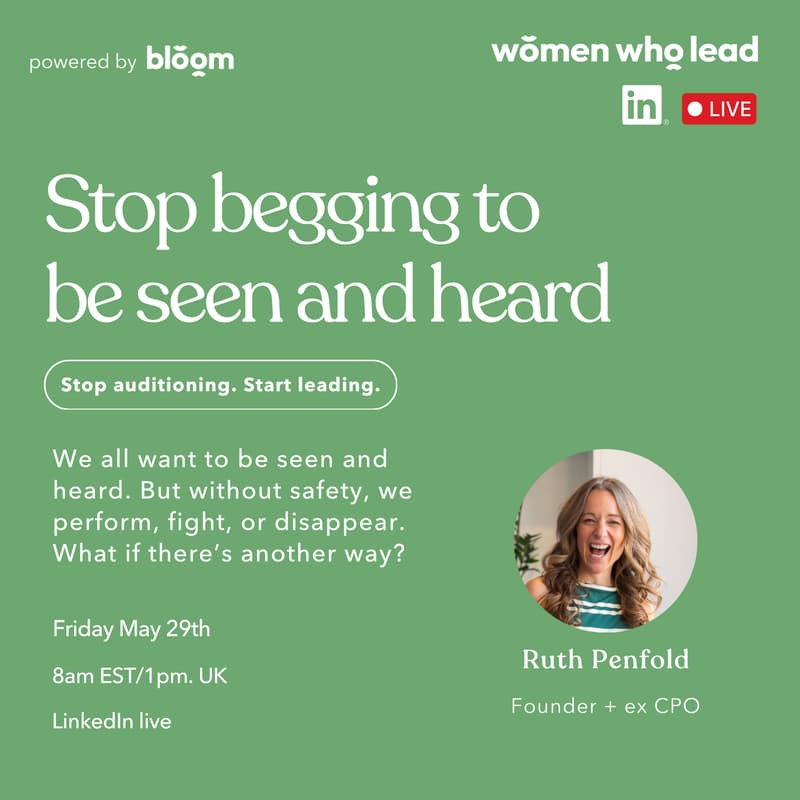 Cover Image for Stop begging to be seen and heard