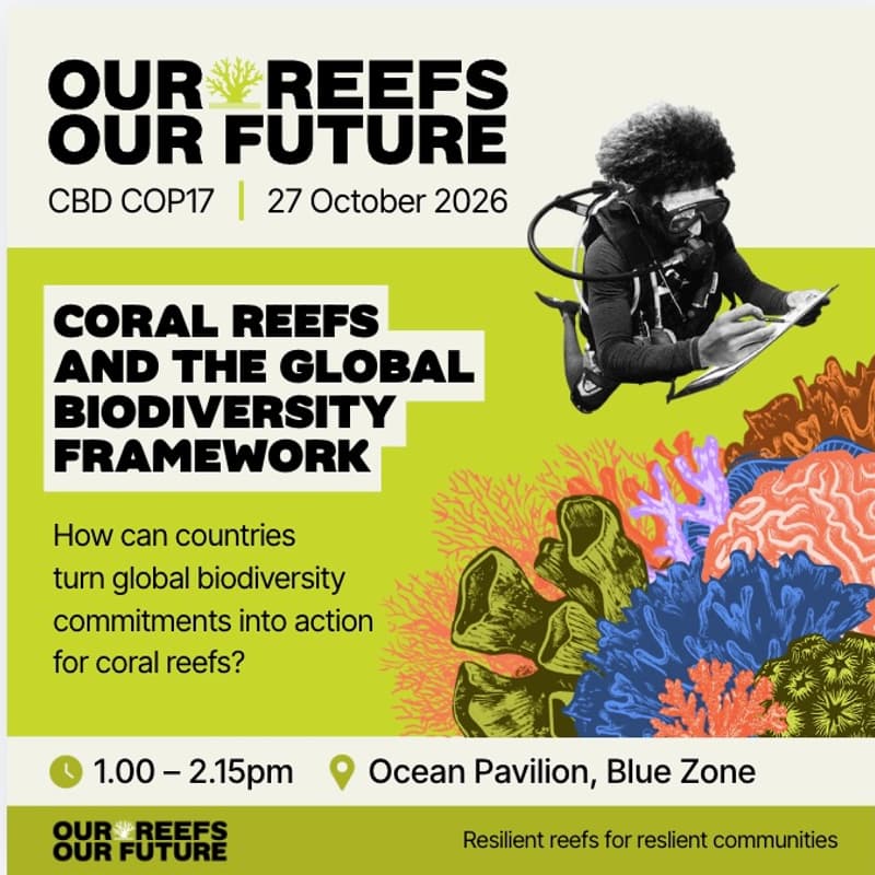 Cover Image for Our Reefs, Our Future: Coral Reefs and the Global Biodiversity Framework
