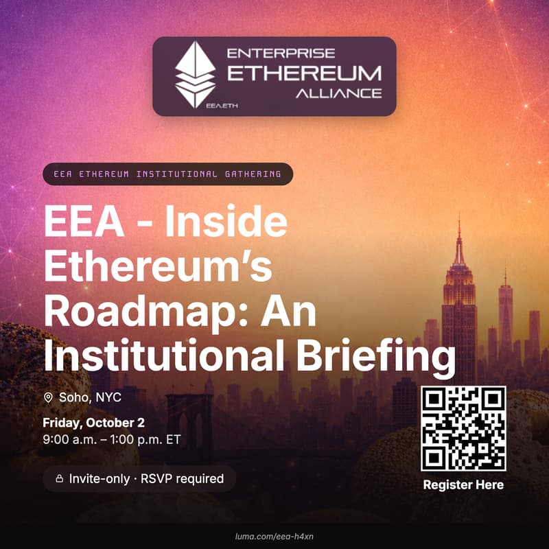 Cover Image for EEA - Inside Ethereum’s Roadmap: An Institutional Briefing