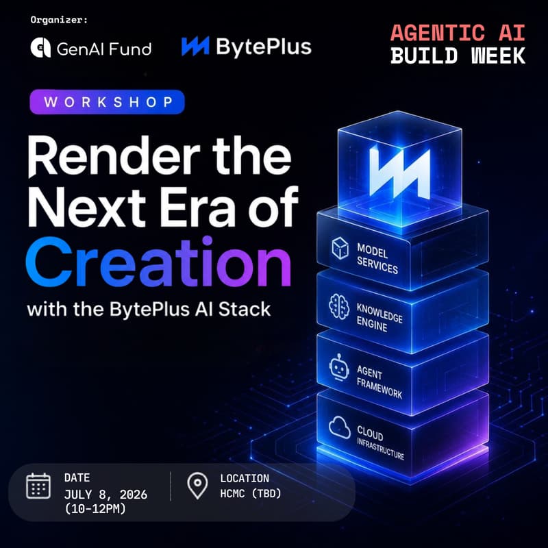 Cover Image for Render the Next Era of Creation with the BytePlus AI Stack — Agentic AI Build Week Workshop