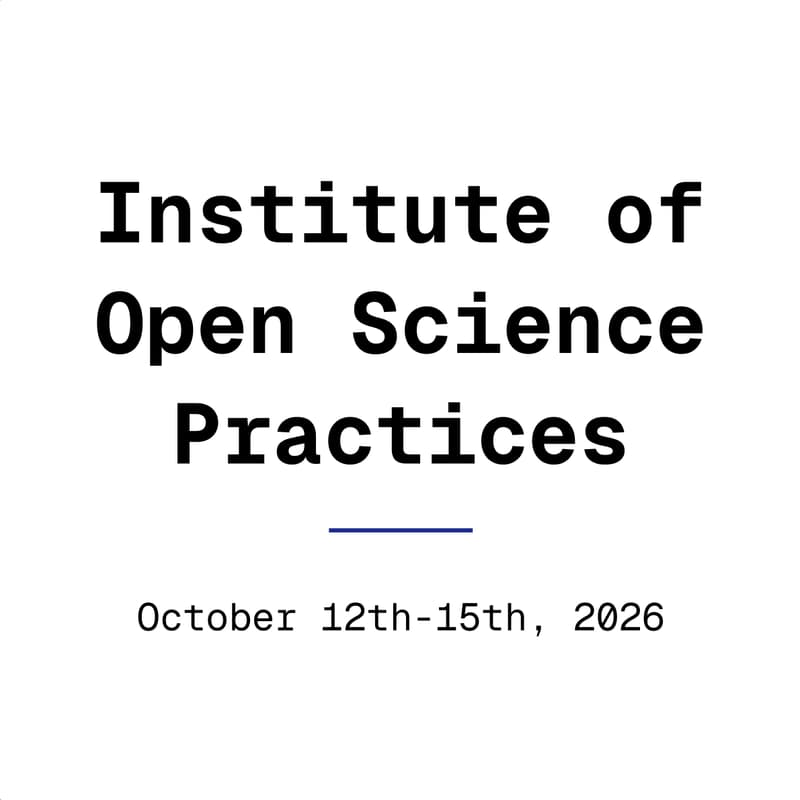 Cover Image for The Institute of Open Science Practices