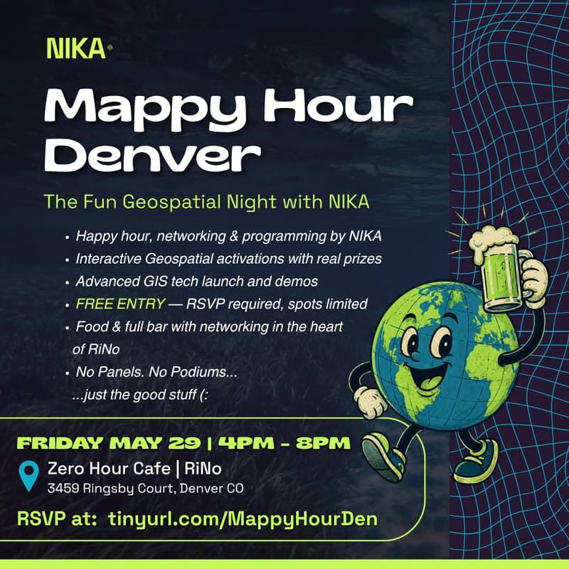 Cover Image for Mappy Hour Denver - The Fun Geospatial Event by NIKA