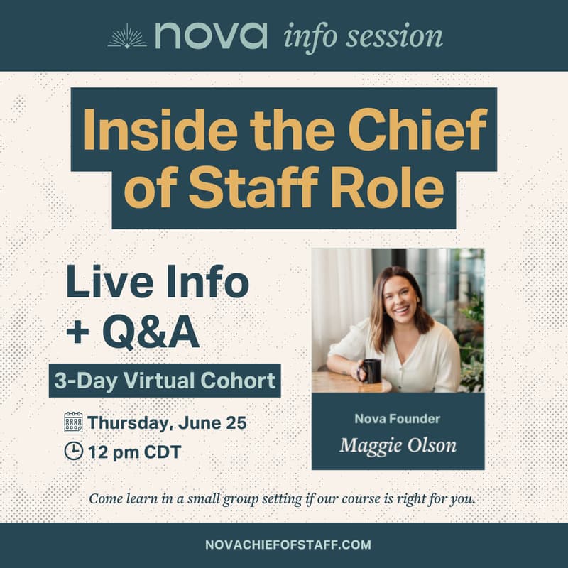 Cover Image for Executive Assistants & Aspiring Chiefs of Staff: Step Into the Role You’re Already Doing (and Get Credit for It)