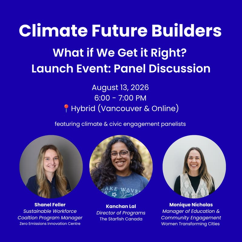 Cover Image for [VIRTUAL] Climate Future Builders Launch Event: Panel