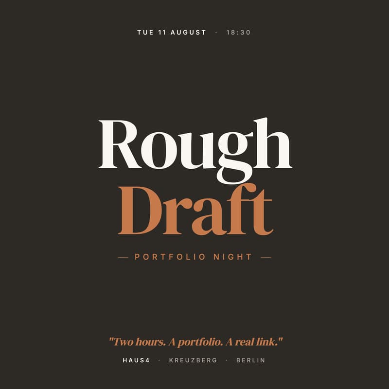 Cover Image for Portfolio Night