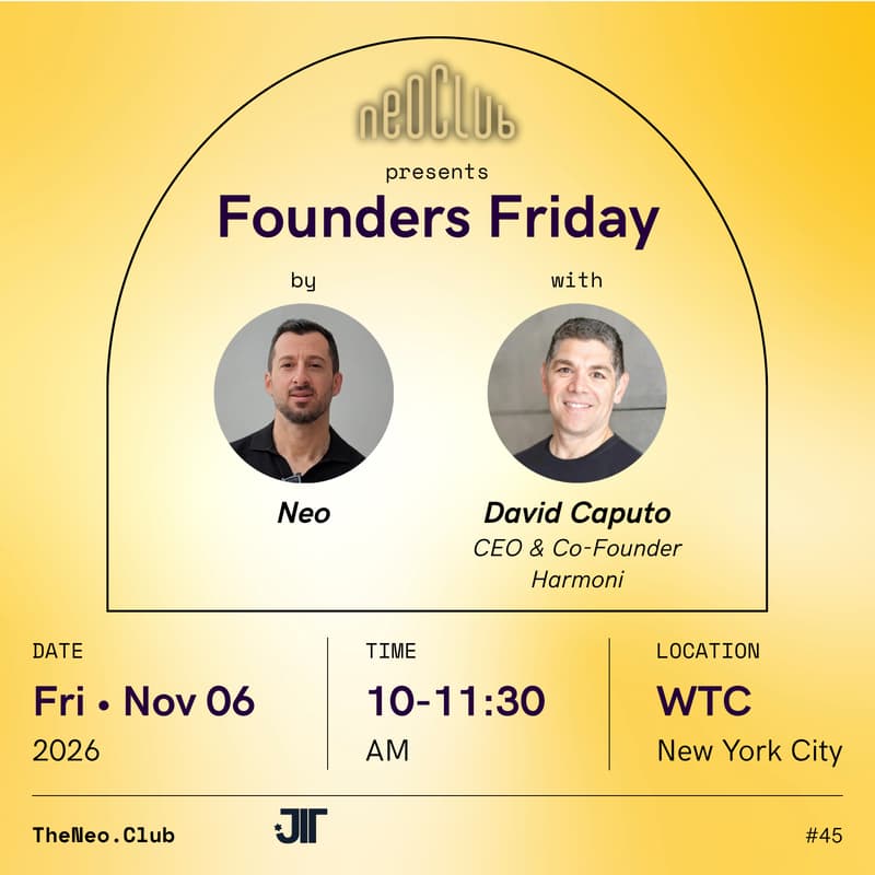 Cover Image for Founders Friday by Neo with David Caputo