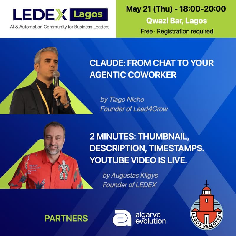 Cover Image for LEDEX Lagos - AI for Business - May 2026