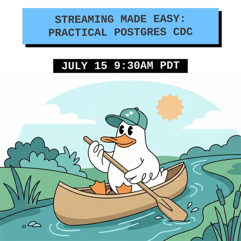 Cover Image for Streaming Made Easy: Practical Postgres CDC with Streamkap + MotherDuck