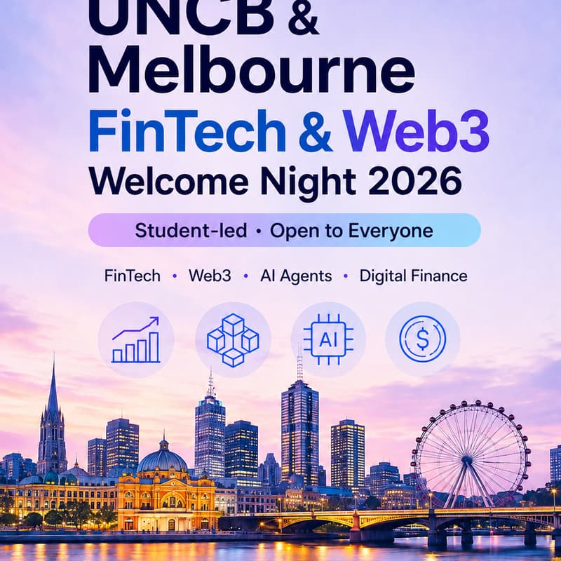 Cover Image for UNCB & Melbourne FinTech & Web3 Welcome Night 2026