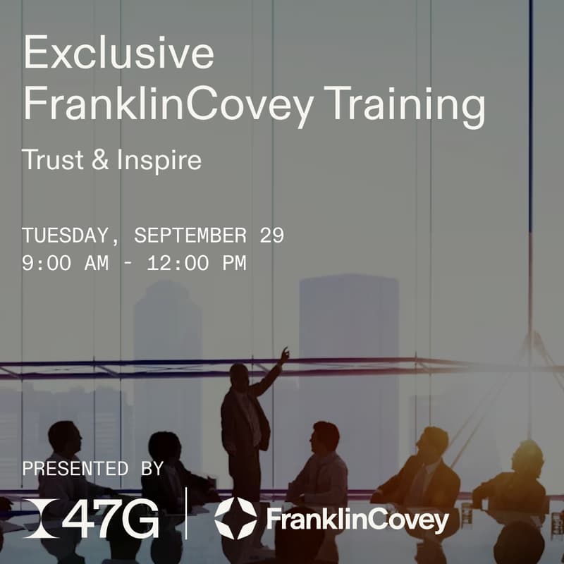Cover Image for Exclusive FranklinCovey Training: Trust & Inspire (Member Event)