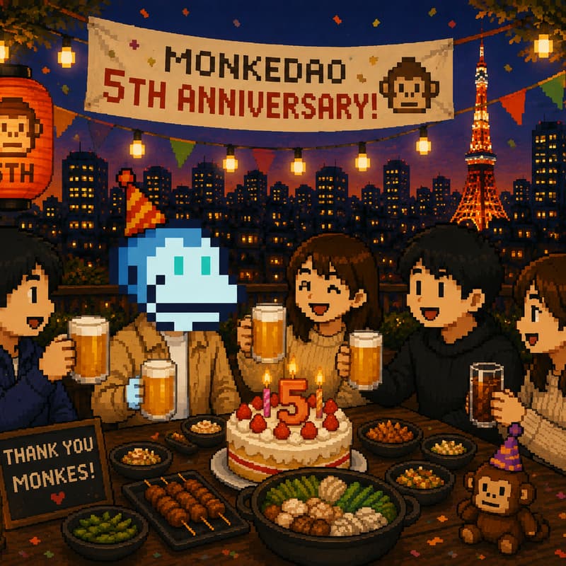 Cover Image for 🍻Japan Monkes Meetup MonkeDAO 5th Anniversary!🍻