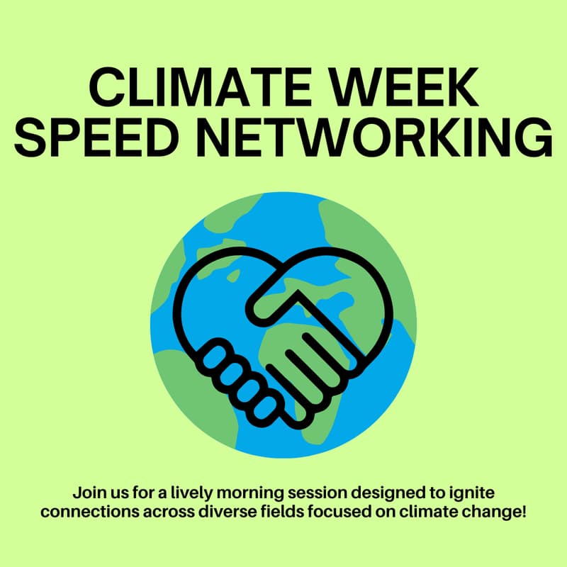 Cover Image for Climate Week Speed Networking!