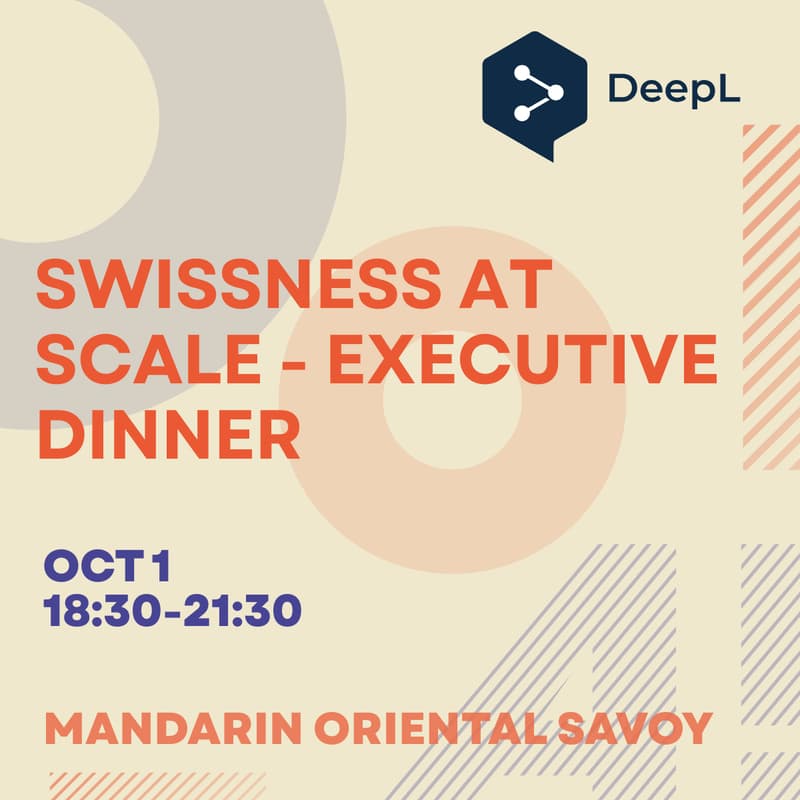 Cover Image for Swissness at Scale - Executive Dinner