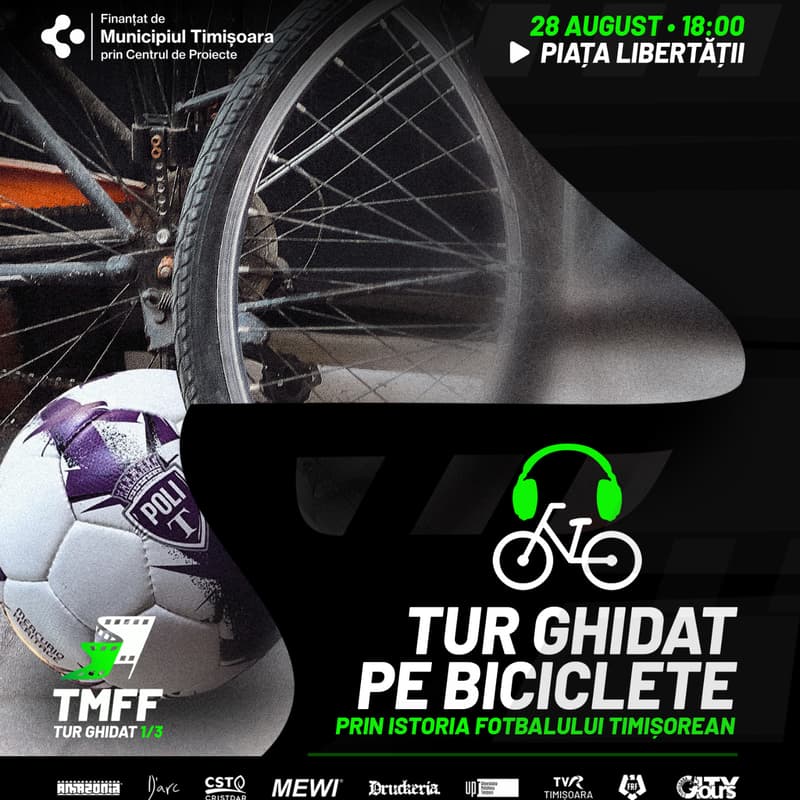 Cover Image for TMFF Tur ghidat 1/3 - Pe biciclete prin istoria fotbalului timișorean
