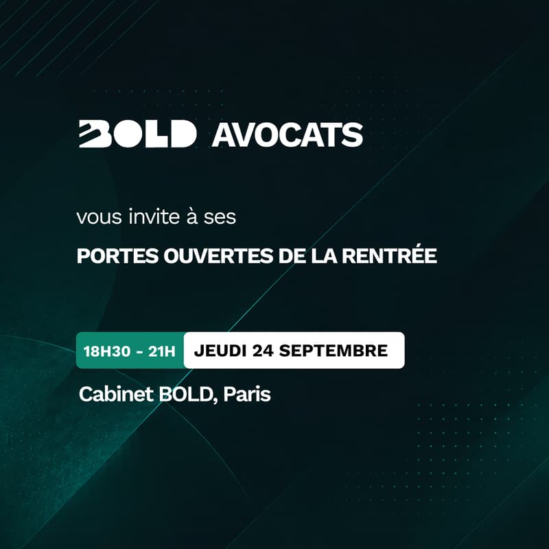 Cover Image for Portes Ouvertes BOLD Avocats | Venez découvrir notre approche de la profession