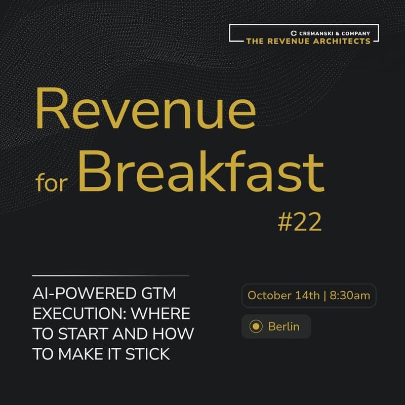 Cover Image for Revenue for Breakfast #22 - AI-Powered GTM Execution: Where to Start and How to Make it Stick