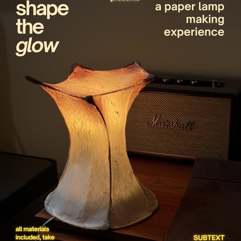Cover Image for SHAPE THE GLOW | PAPER LAMP MAKING