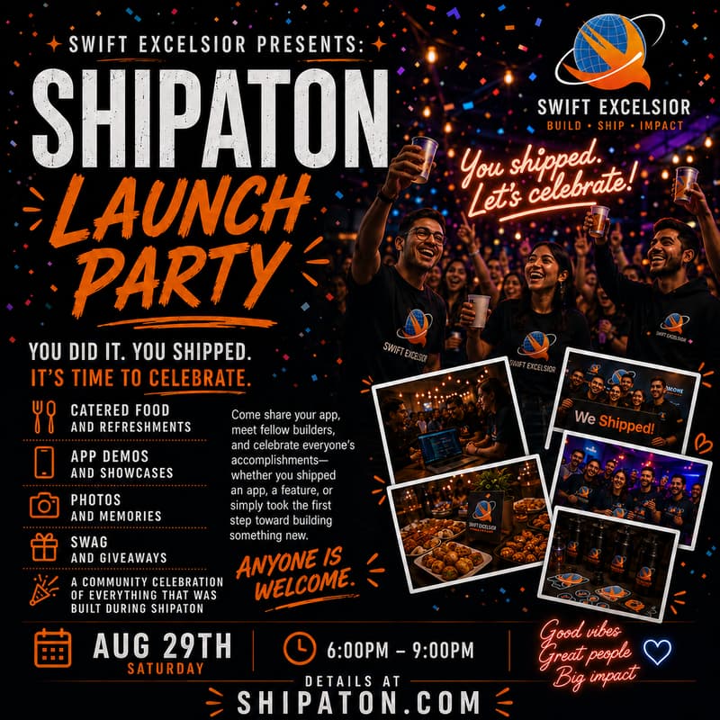 Cover Image for Swift Excelsior Presents: Shipaton Launch Party