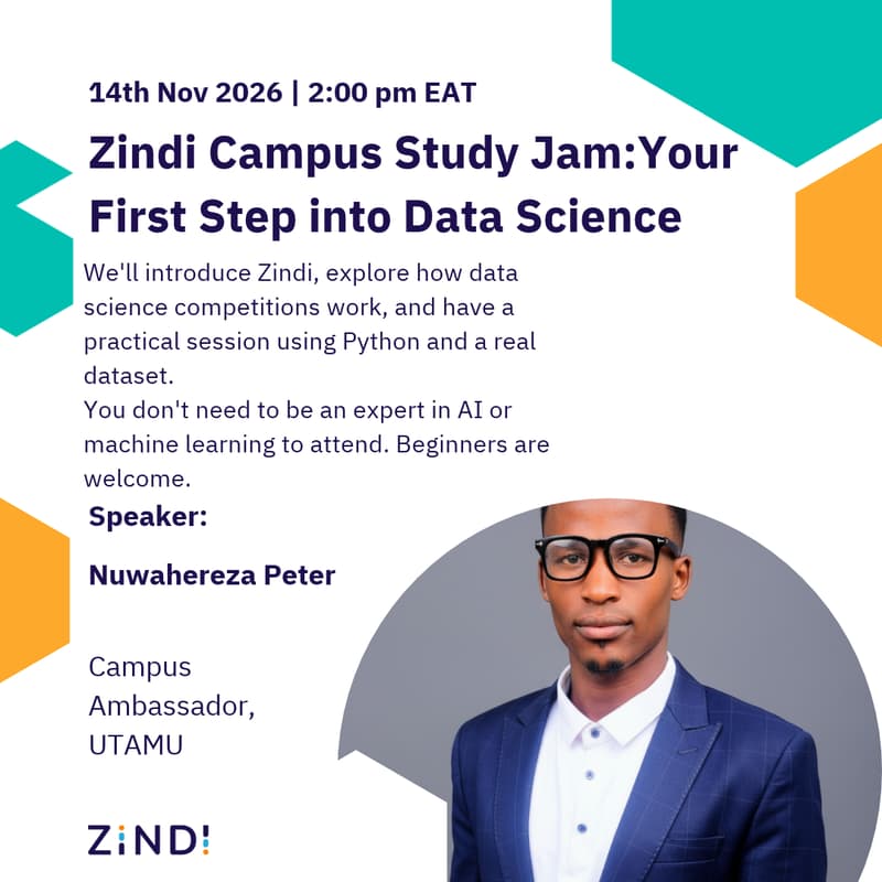 Cover Image for Zindi Campus Study Jam: Your First Step into Data Science